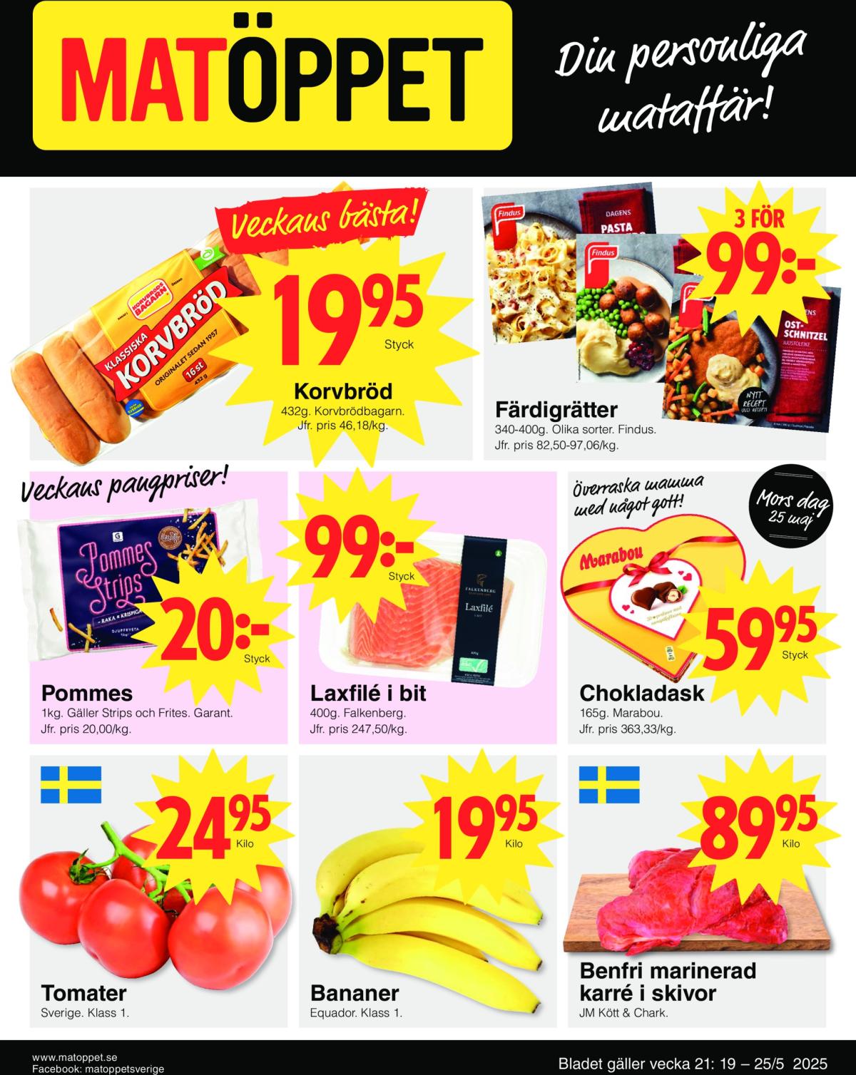Matöppet-reklambladet giltigt från 19/05 - 25/05