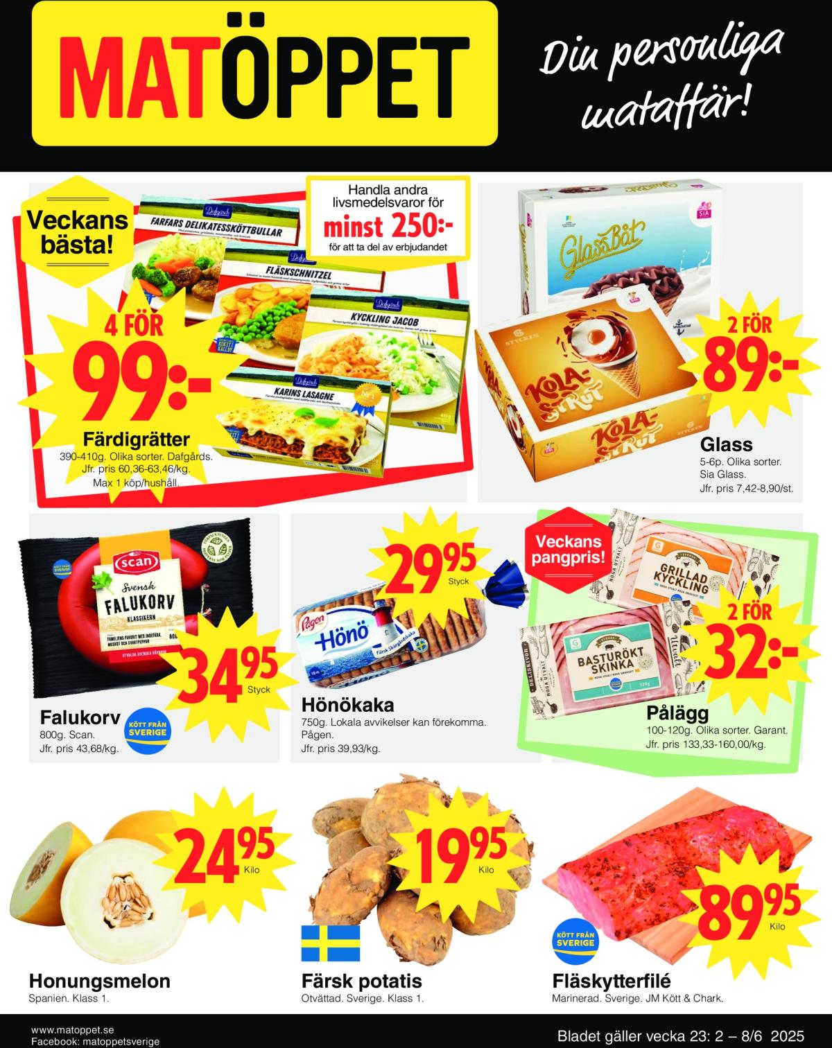 Matöppet-reklambladet giltigt från 02/06 - 08/06