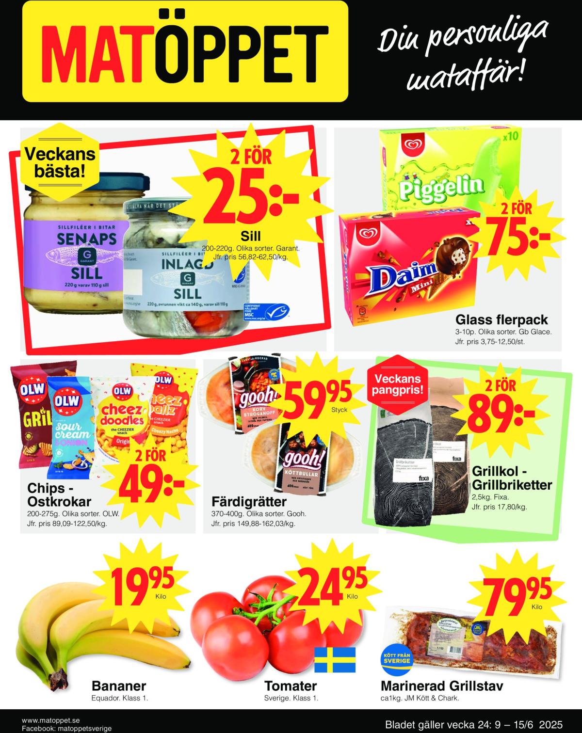 Matöppet-reklambladet giltigt från 09/06 - 15/06