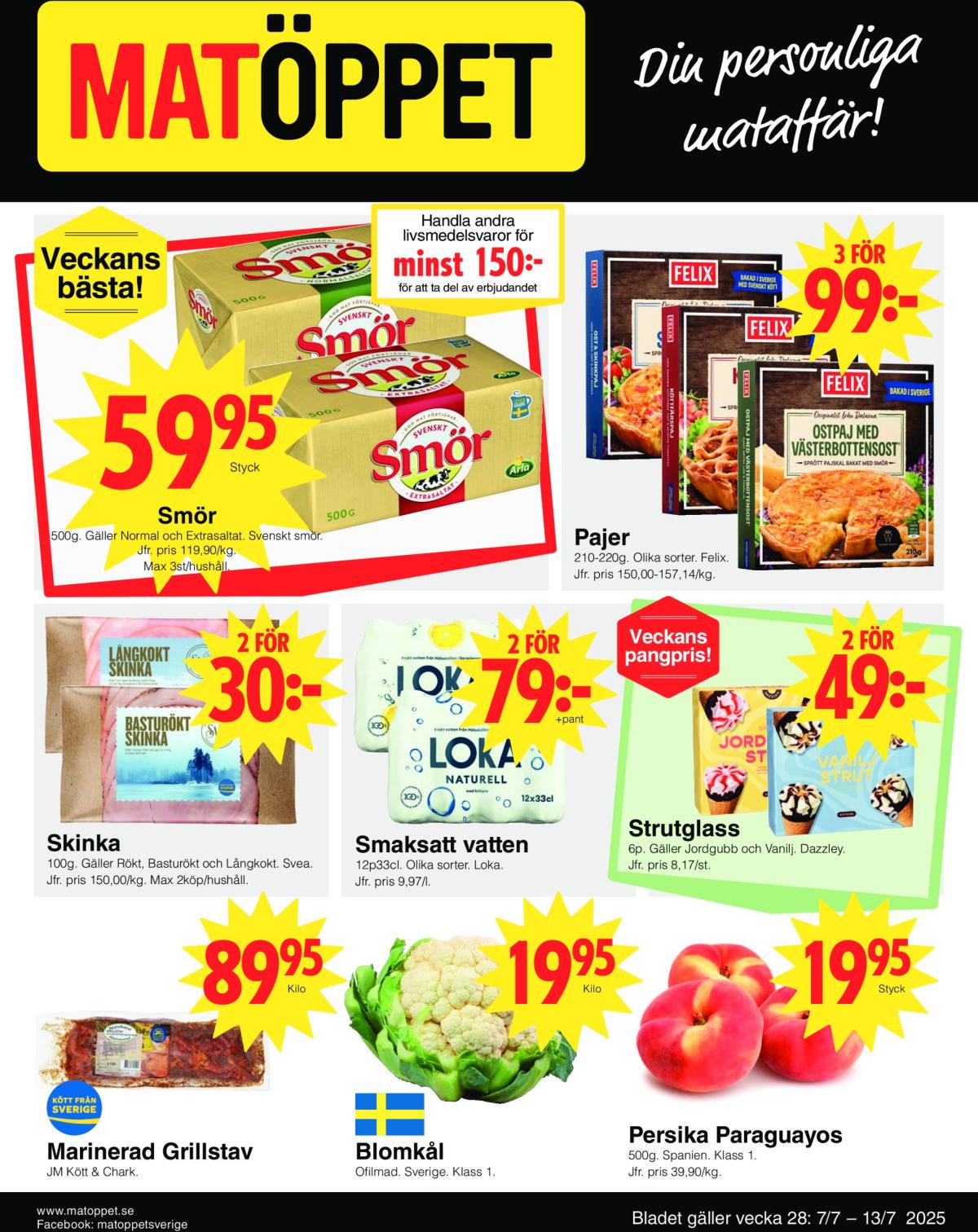 Matöppet-reklambladet giltigt från 07/07 - 13/07