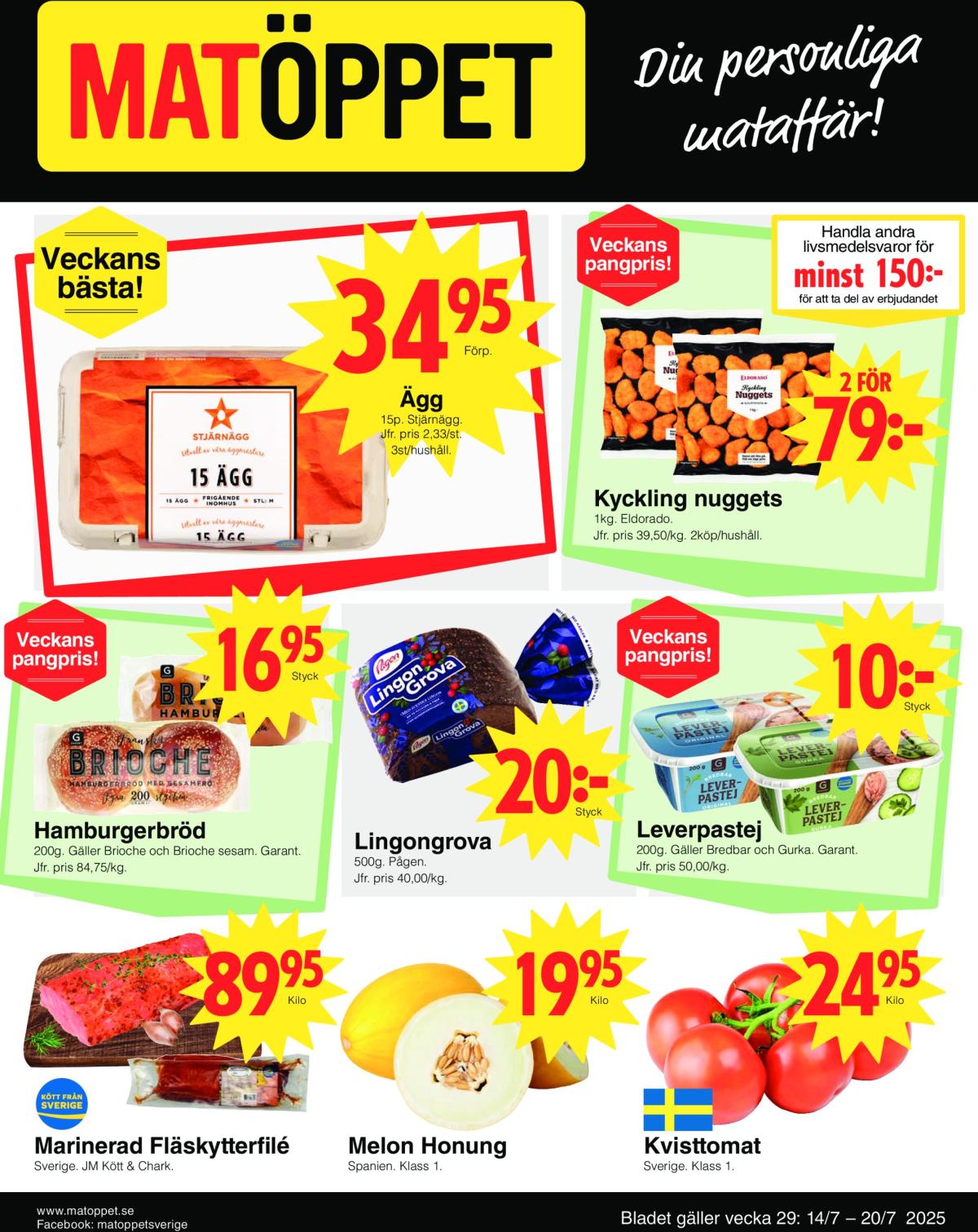 Matöppet-reklambladet giltigt från 14/07 - 20/07