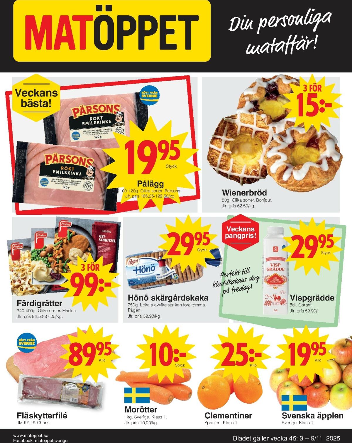 Matöppet-reklambladet giltigt från 03/11 - 09/11