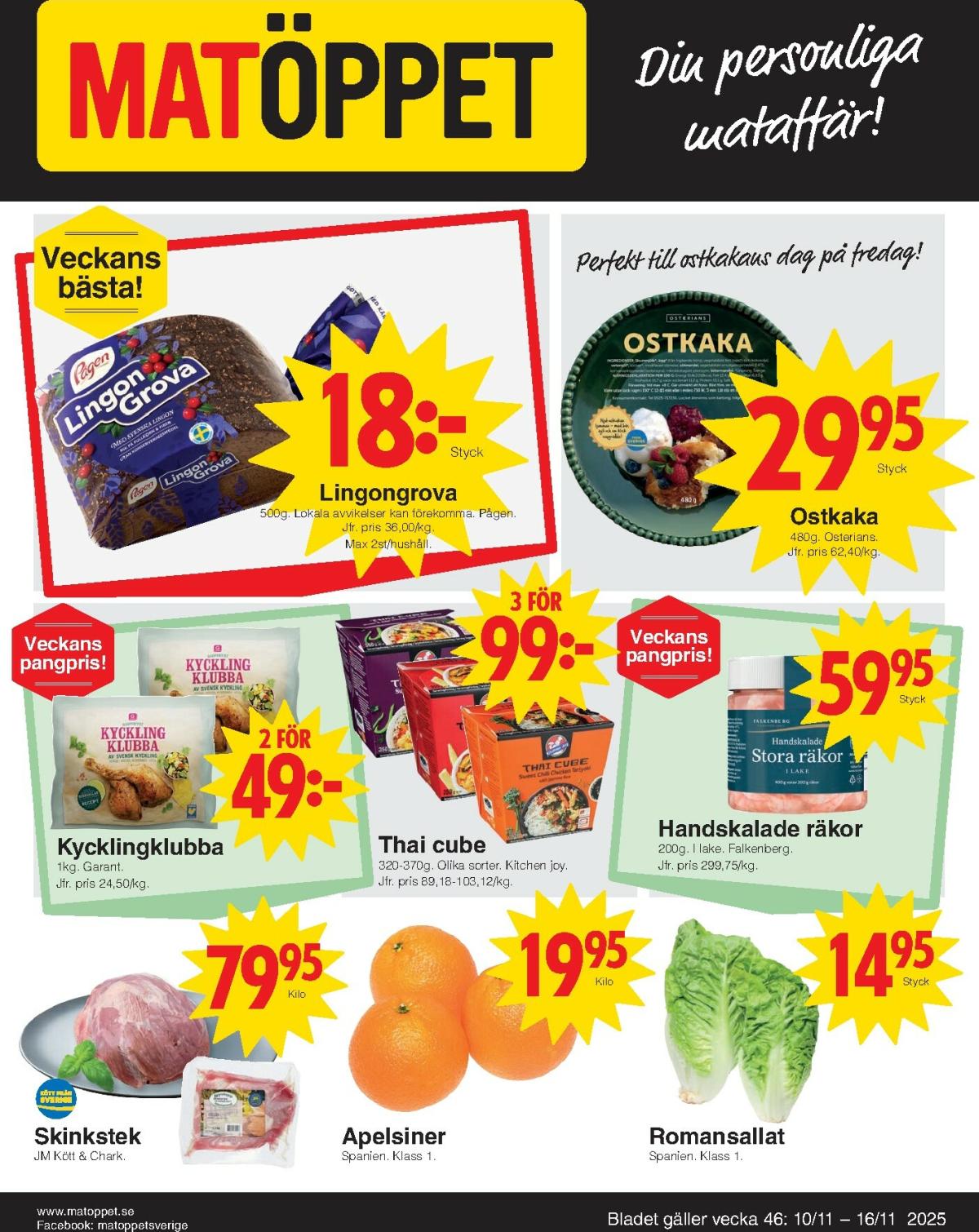 Matöppet-reklambladet giltigt från 10/11 - 16/11