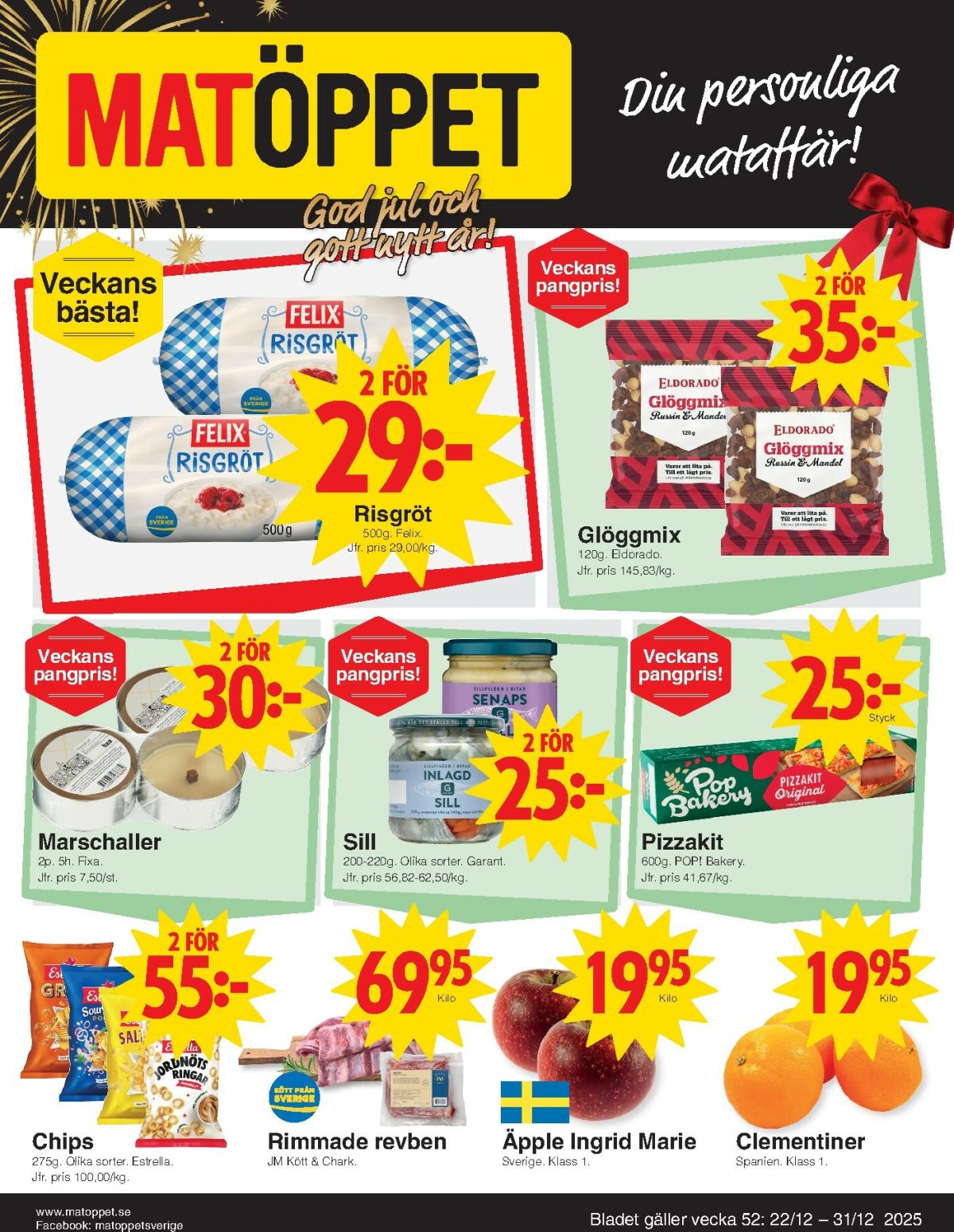 Matöppet-reklambladet giltigt från 22/12 - 31/12