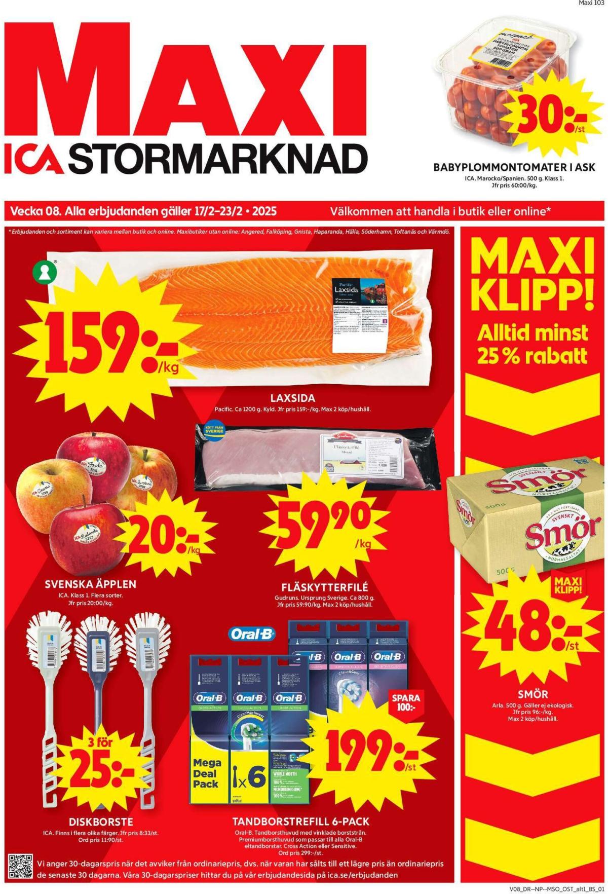 ICA Maxi-reklambladet giltigt från 17/02 - 23/02