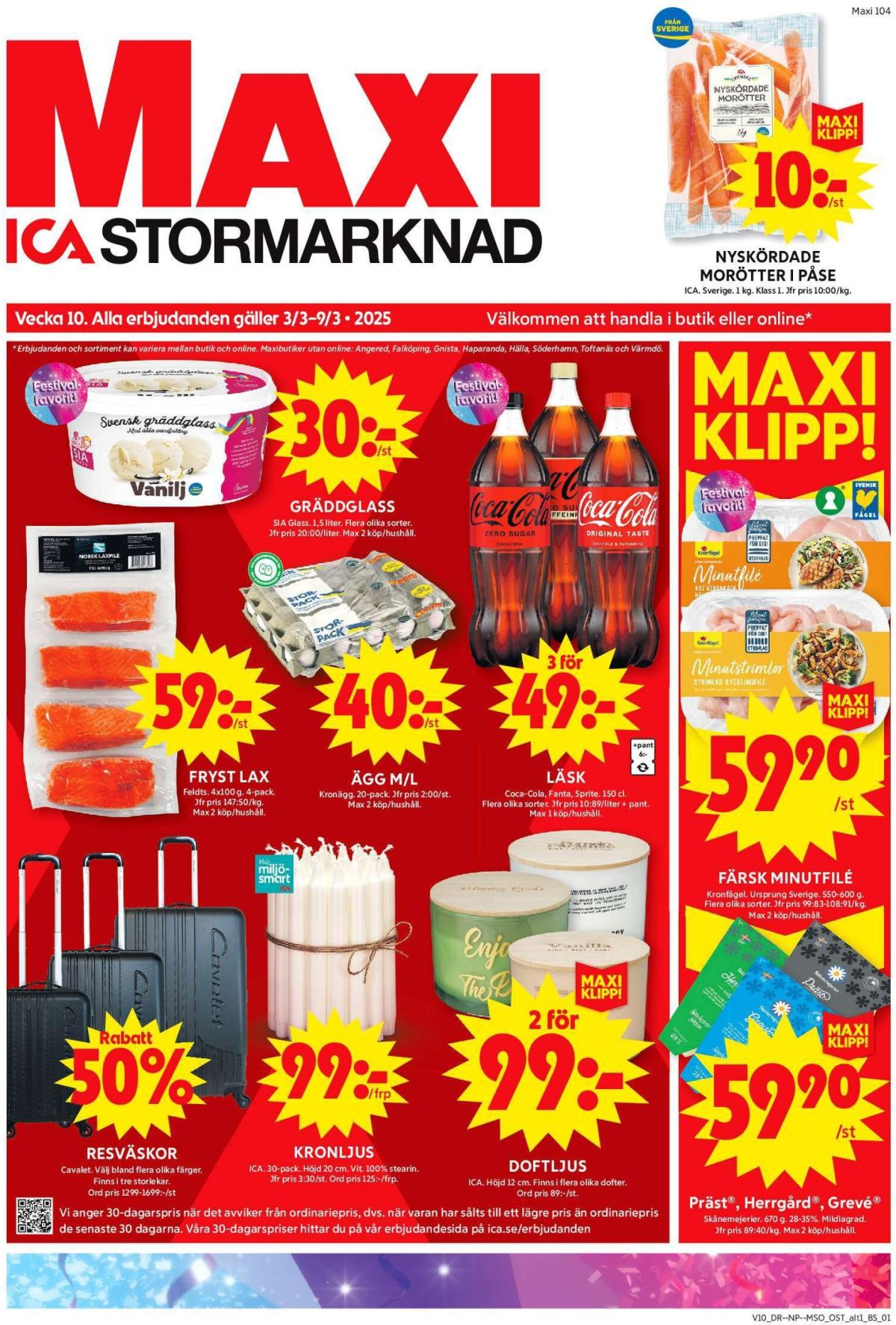 ICA Maxi-reklambladet giltigt från 03/03 - 09/03