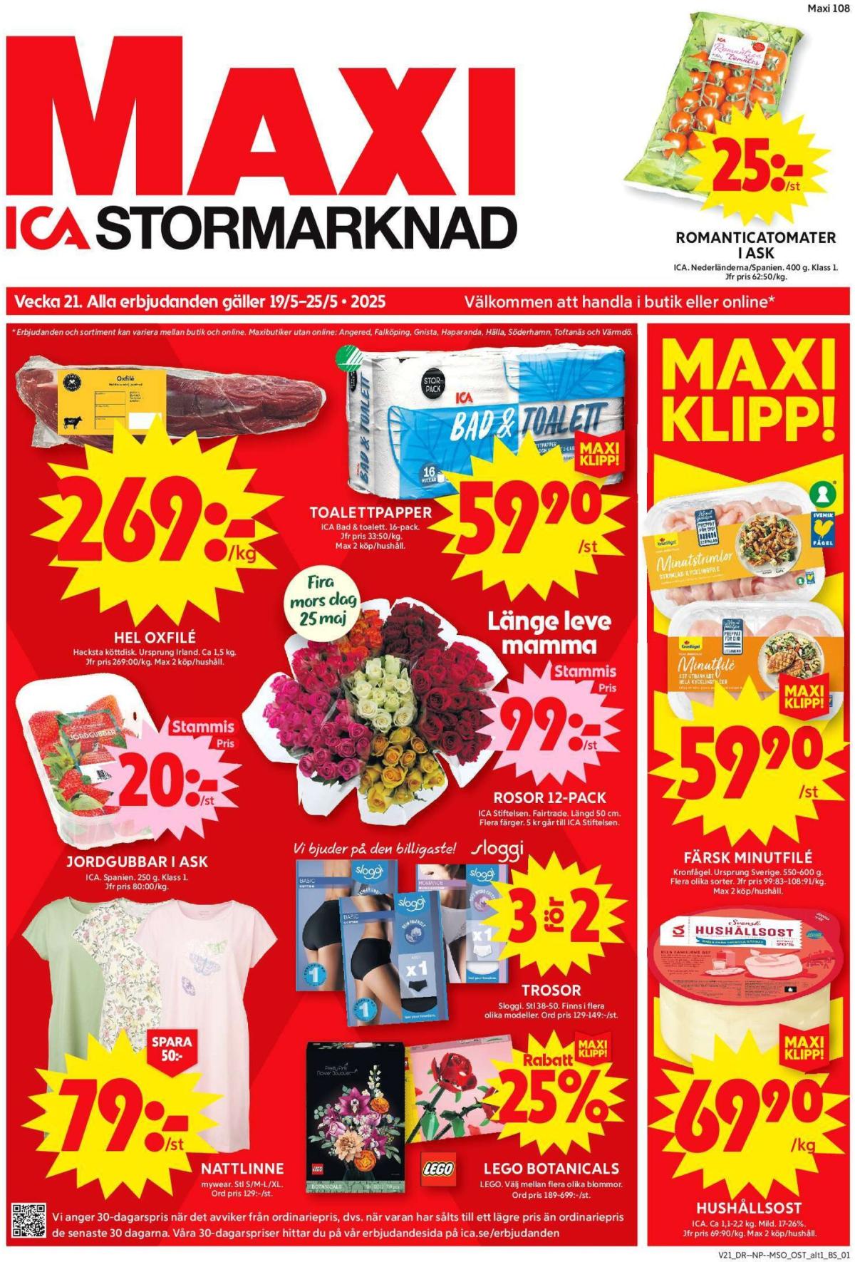 ICA Maxi-reklambladet giltigt från 19/05 - 25/05