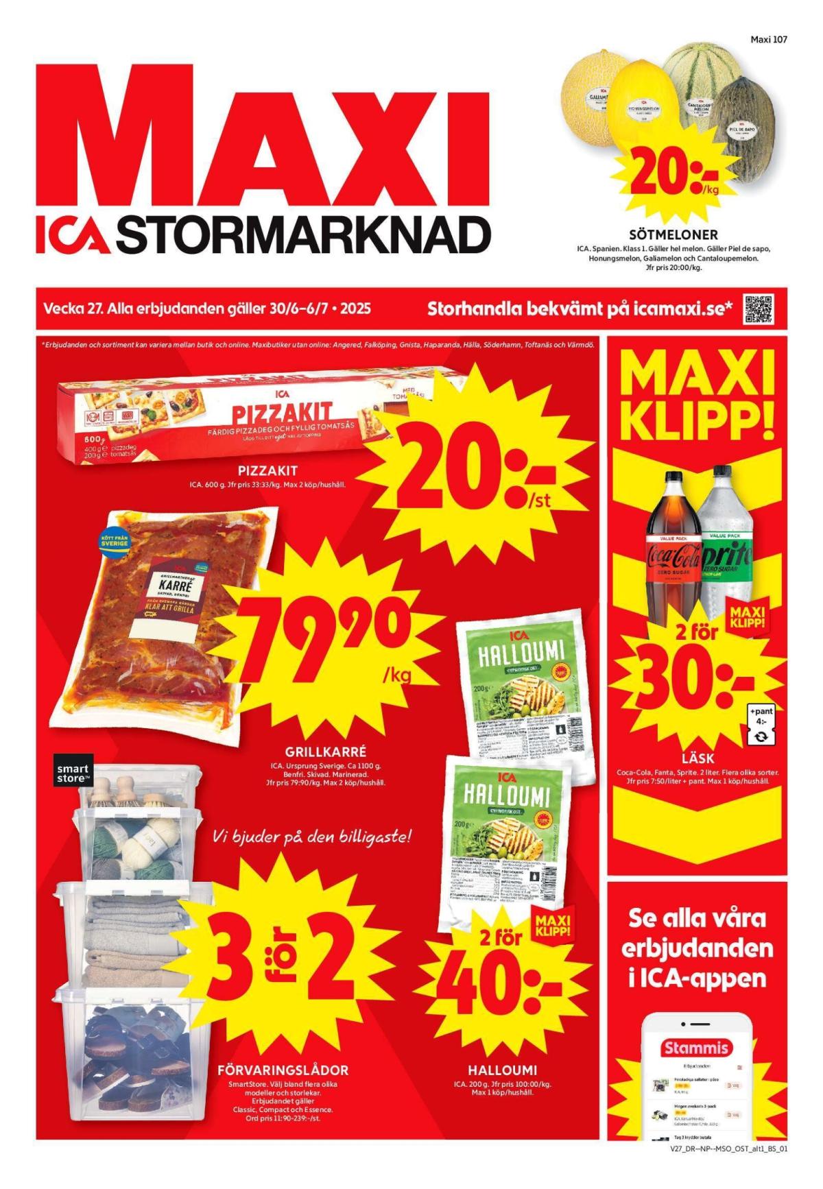ICA Maxi-reklambladet giltigt från 30/06 - 06/07