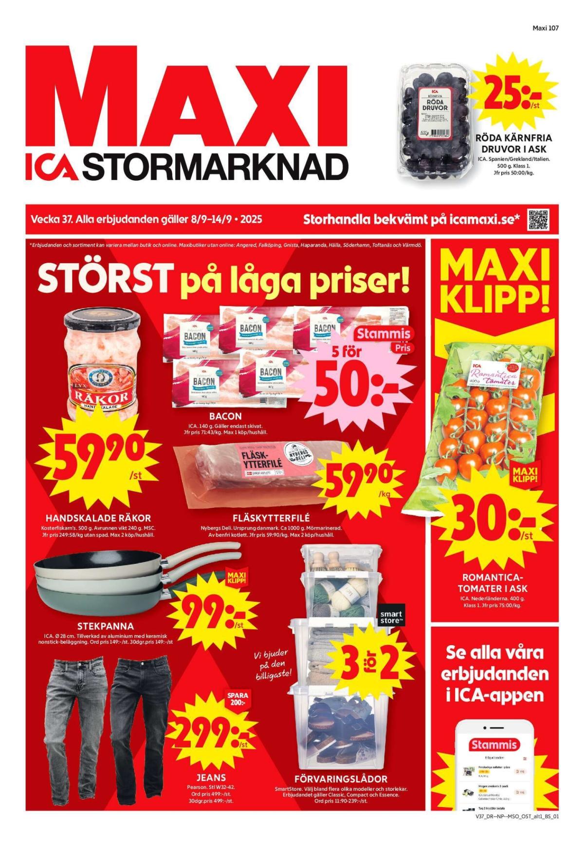ICA Maxi-reklambladet giltigt från 08/09 - 14/09