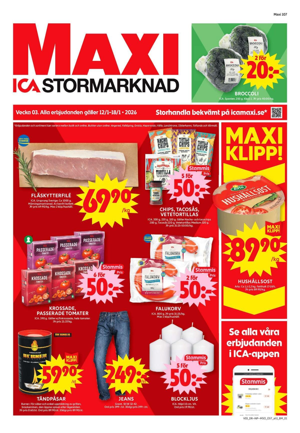 ICA Maxi-reklambladet giltigt från 12/01 - 18/01