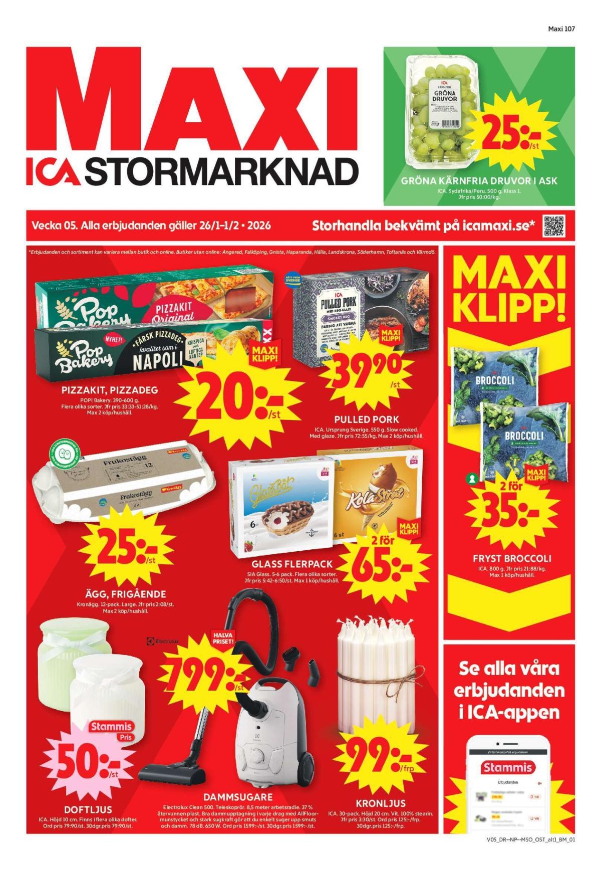 ICA Maxi-reklambladet giltigt från 26/01 - 01/02