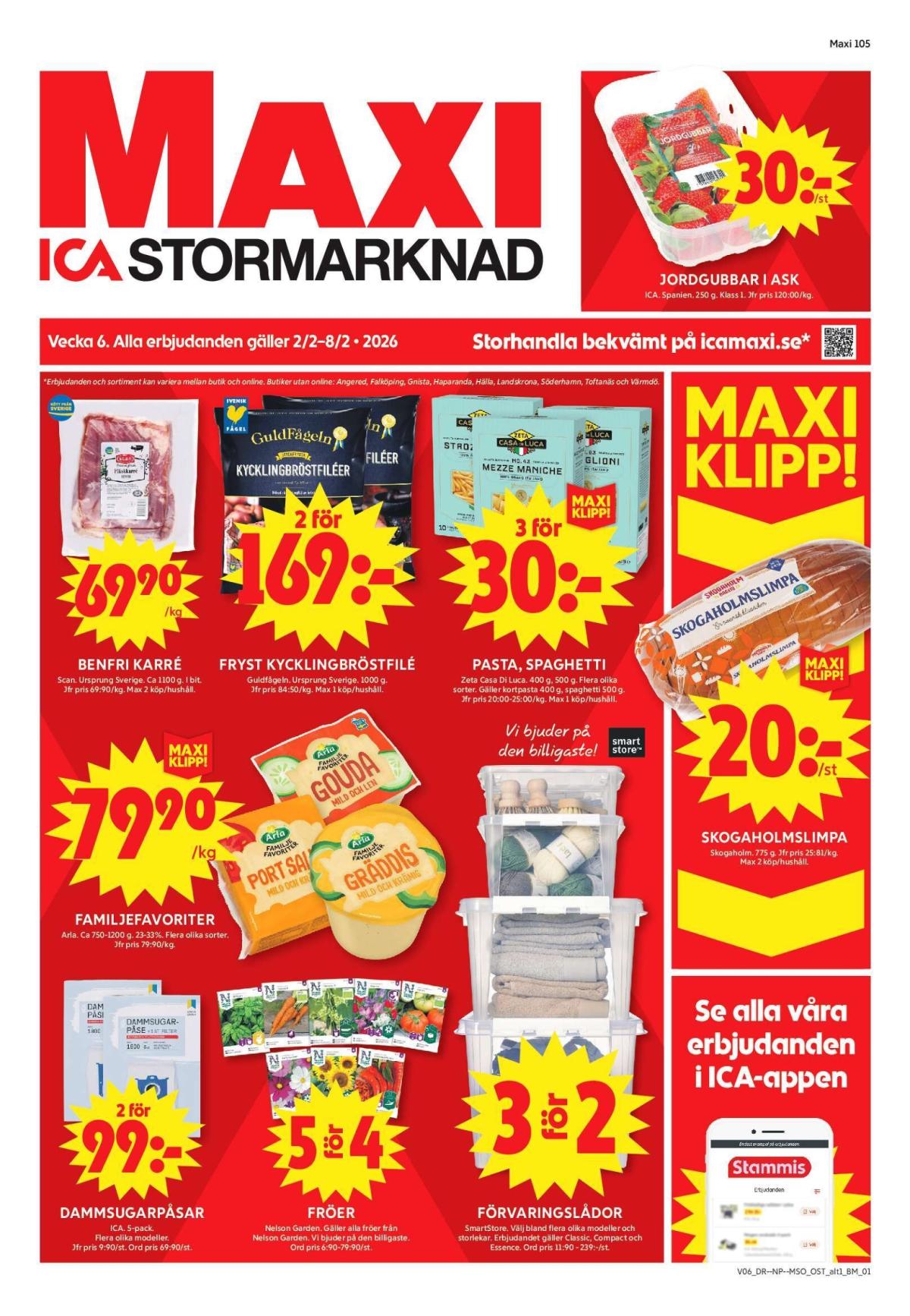 ICA Maxi-reklambladet giltigt från 02/02/2026 - 08/02/2026