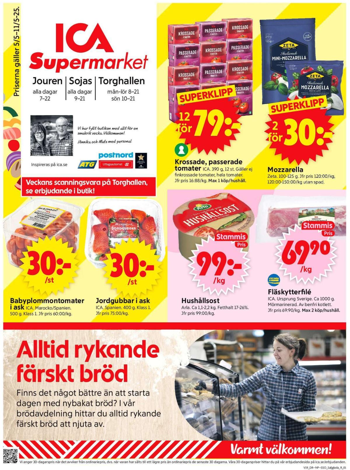 ICA Supermarket-reklambladet giltigt från 05/05 - 11/05
