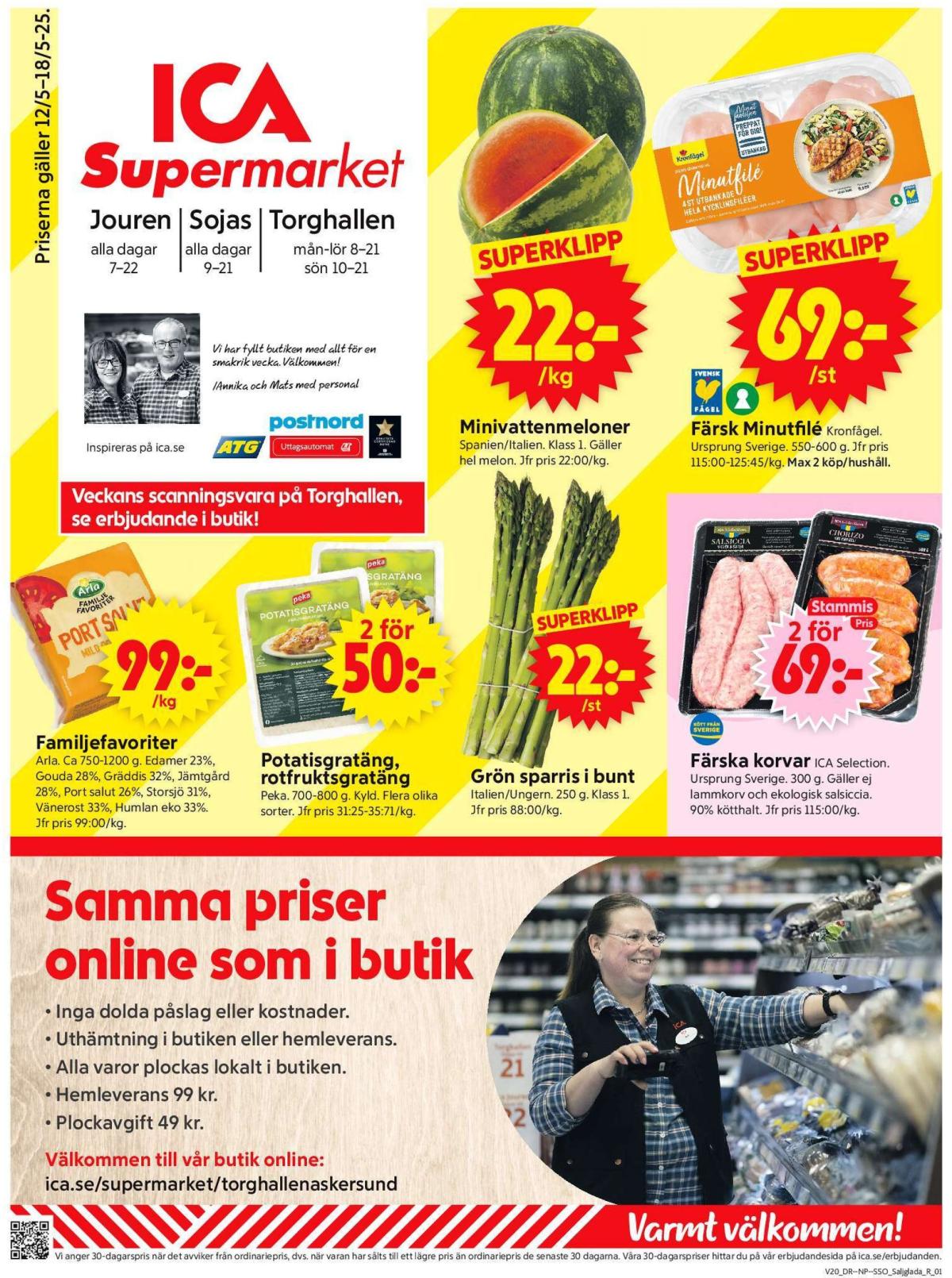 ICA Supermarket-reklambladet giltigt från 12/05 - 18/05