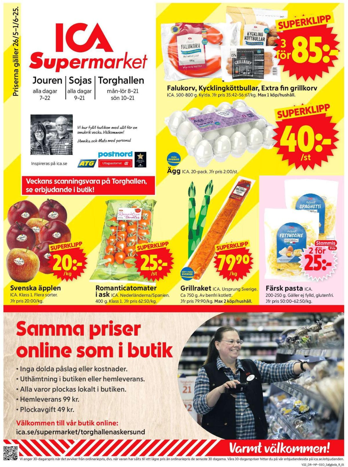 ICA Supermarket-reklambladet giltigt från 26/05 - 01/06