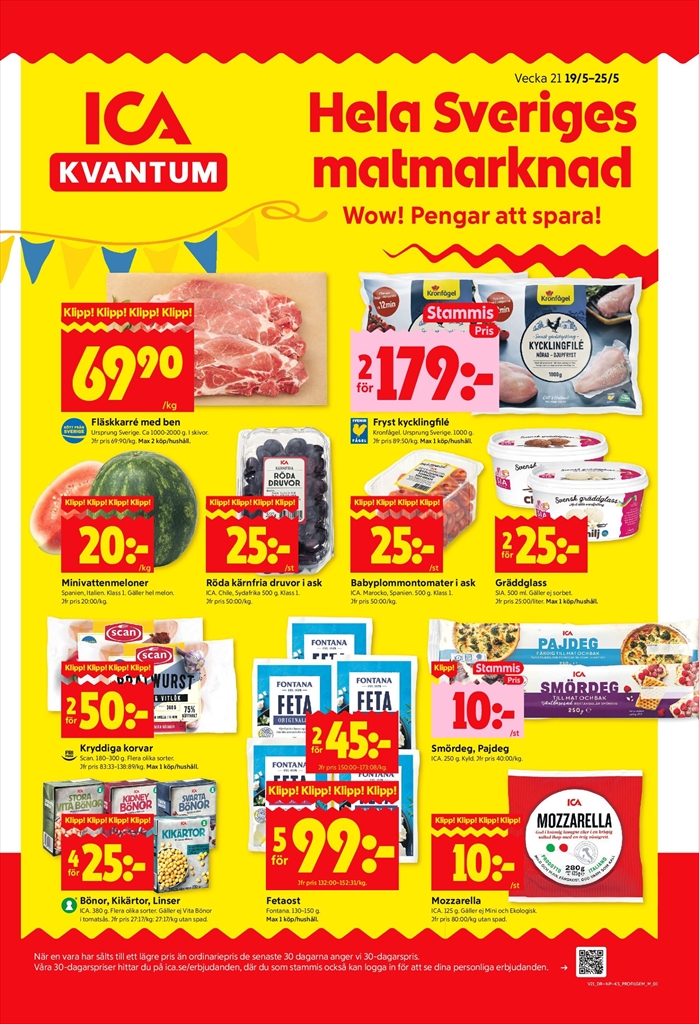 ICA Kvantum-reklambladet giltigt från 19/05 - 25/05
