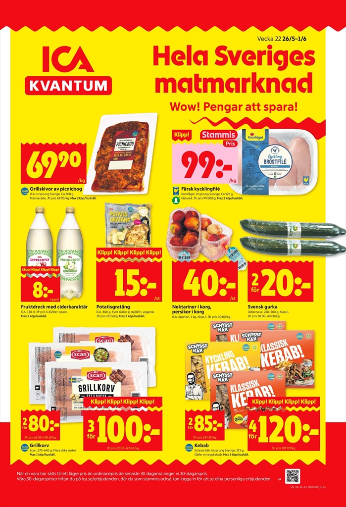 ICA Kvantum-reklambladet giltigt från 26/05 - 01/06