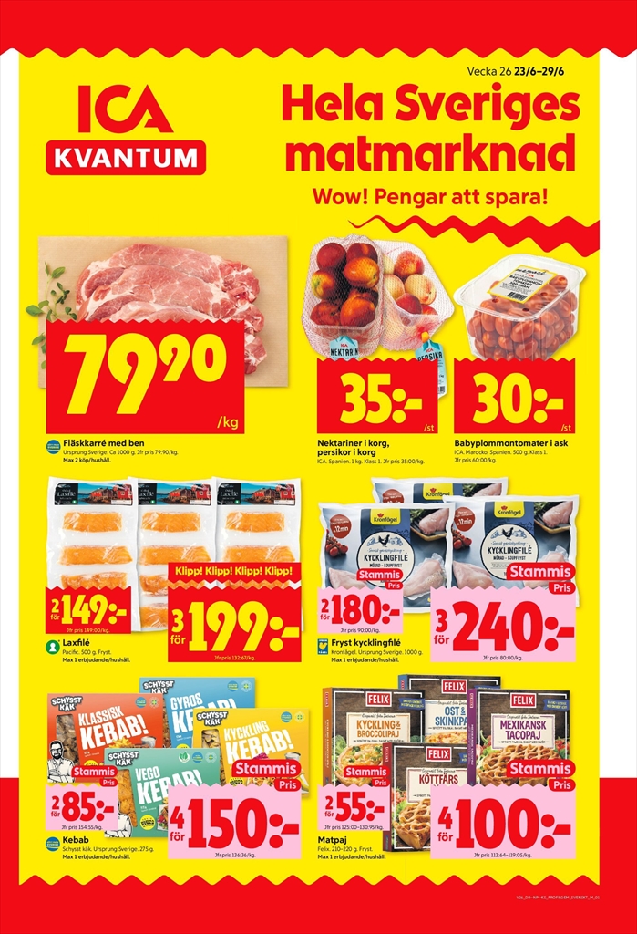 ICA Kvantum-reklambladet giltigt från 23/06 - 29/06