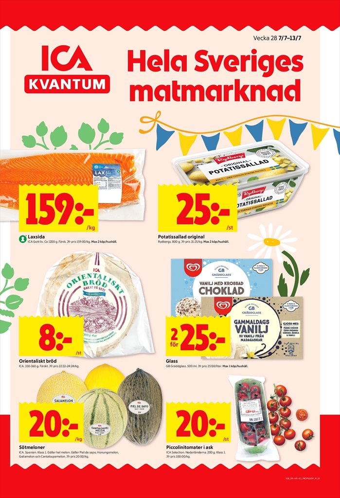 ICA Kvantum-reklambladet giltigt från 07/07 - 13/07