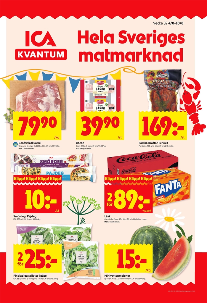 ICA Kvantum-reklambladet giltigt från 04/08 - 10/08