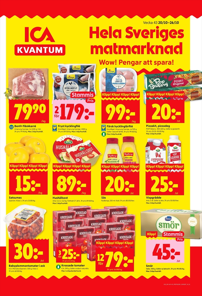 ICA Kvantum-reklambladet giltigt från 20/10 - 26/10