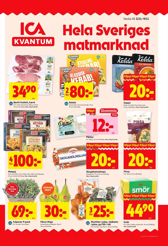 ICA Kvantum-reklambladet giltigt från 03/11 - 09/11