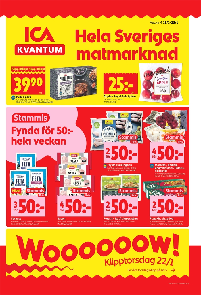 ICA Kvantum-reklambladet giltigt från 19/01 - 25/01