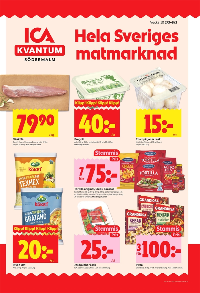 ICA Kvantum-reklambladet giltigt från 02/03/2026 - 08/03/2026