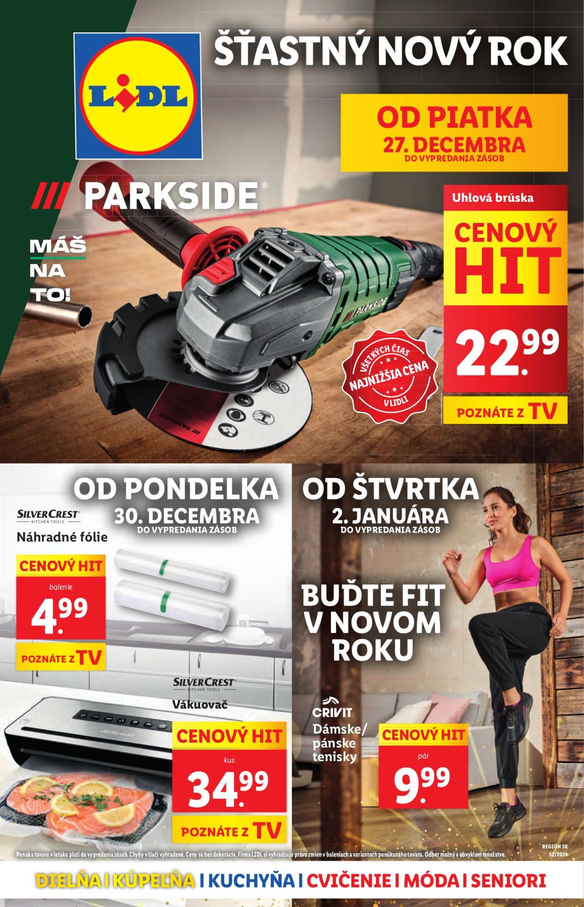 Lidl - Spotrebný tovar leták platný od 27.12. - 31.12.