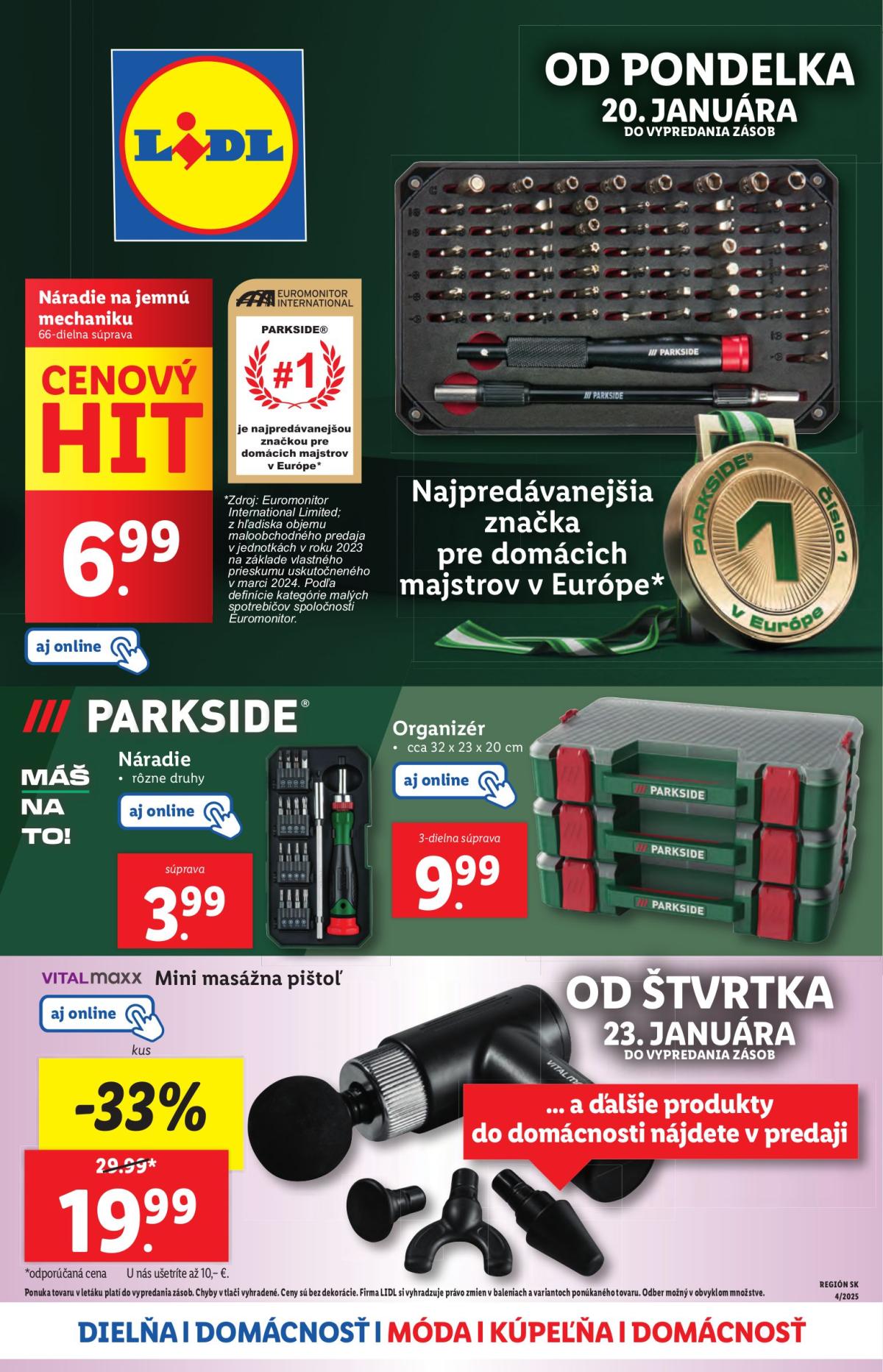 Lidl - Spotrebný tovar leták platný od 20.01. - 26.01.