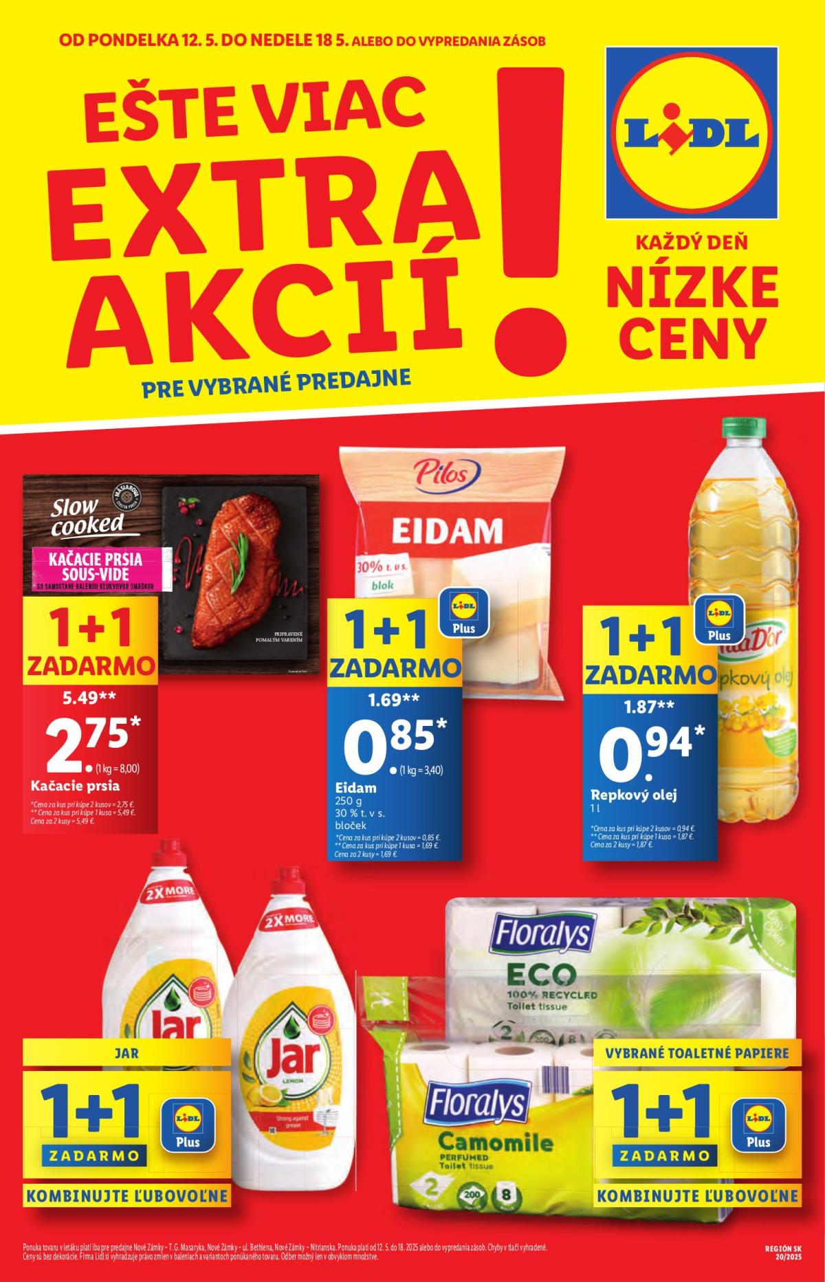 Lidl - Špeciálne akcie - vybrané predajne leták platný od 12.05. - 18.05.
