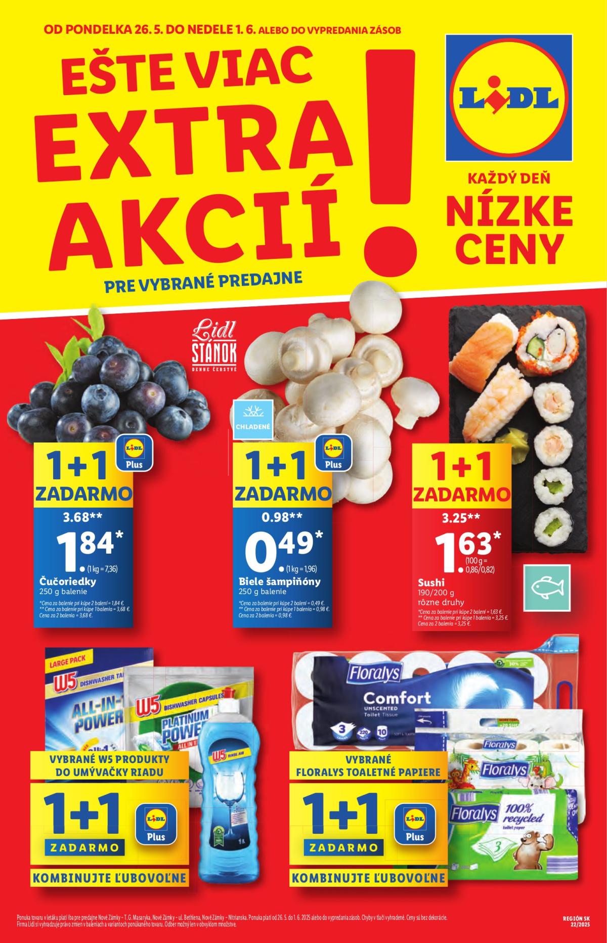 Lidl - Špeciálne akcie - vybrané predajne leták platný od 26.05. - 01.06.