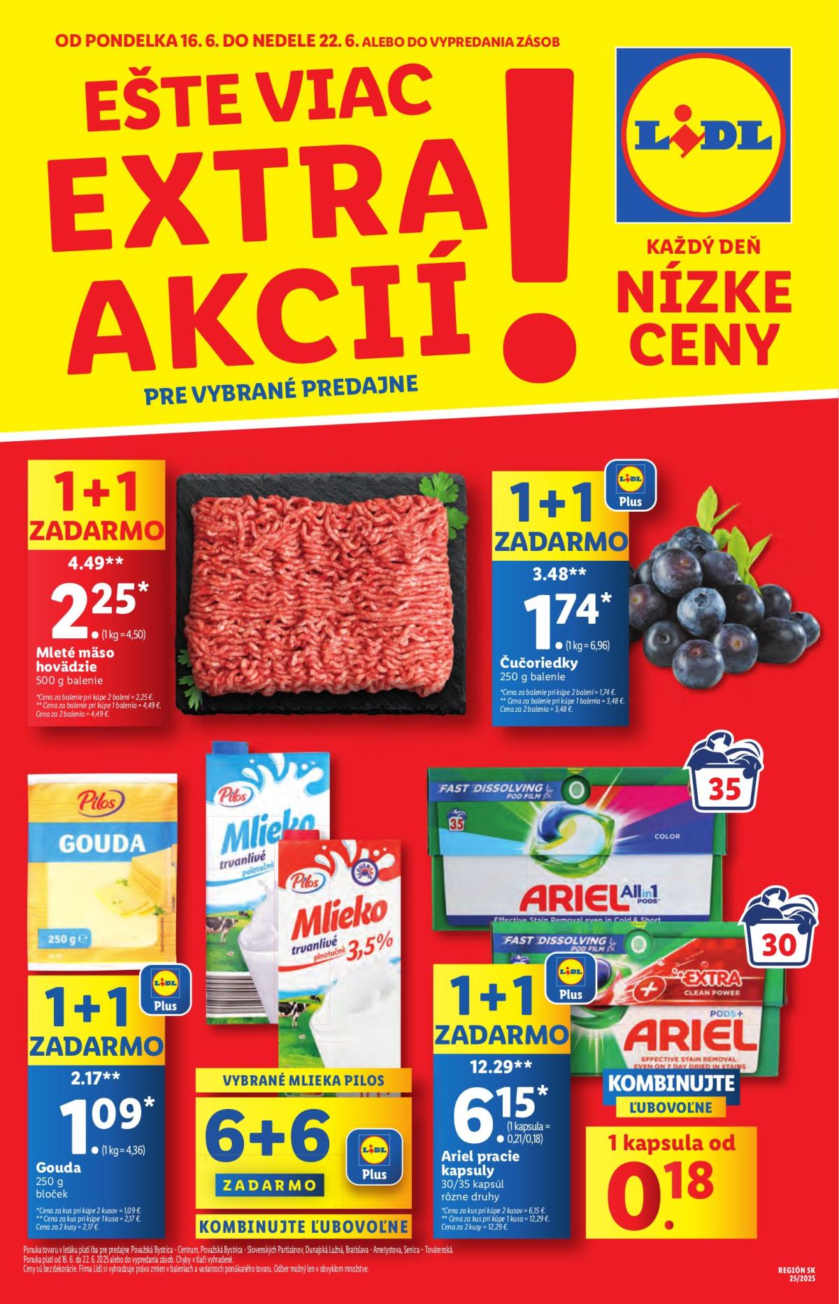 Leták Lidl - Špeciálne akcie - vybrané predajne platný od 16.06. do 22.06.