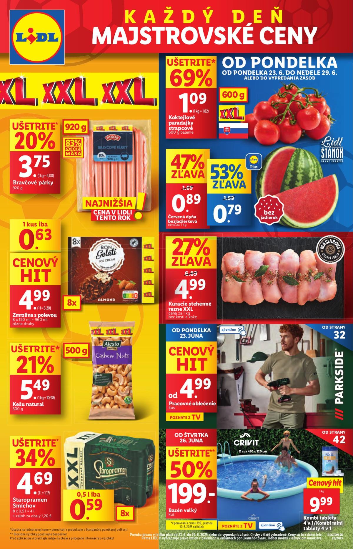 Leták Lidl platný od 23.06. do 29.06.