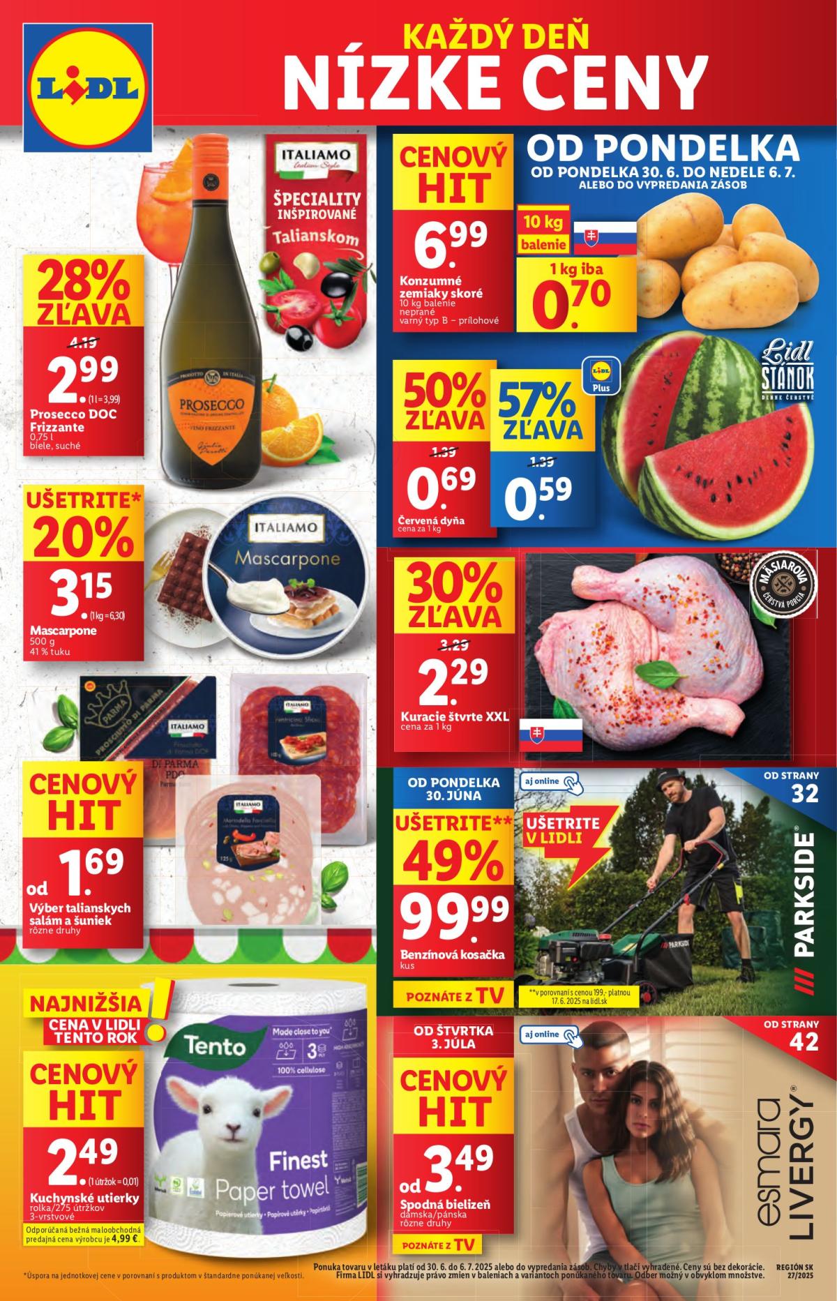 Leták Lidl platný od 30.06. do 06.07.