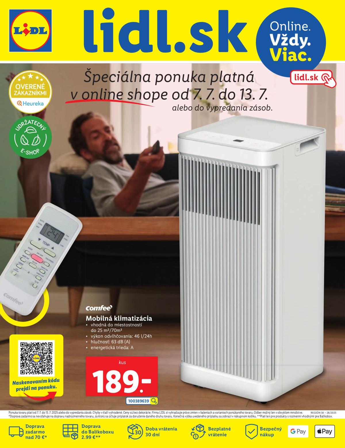 Leták Lidl - Online ponuka platný od 07.07. do 13.07.