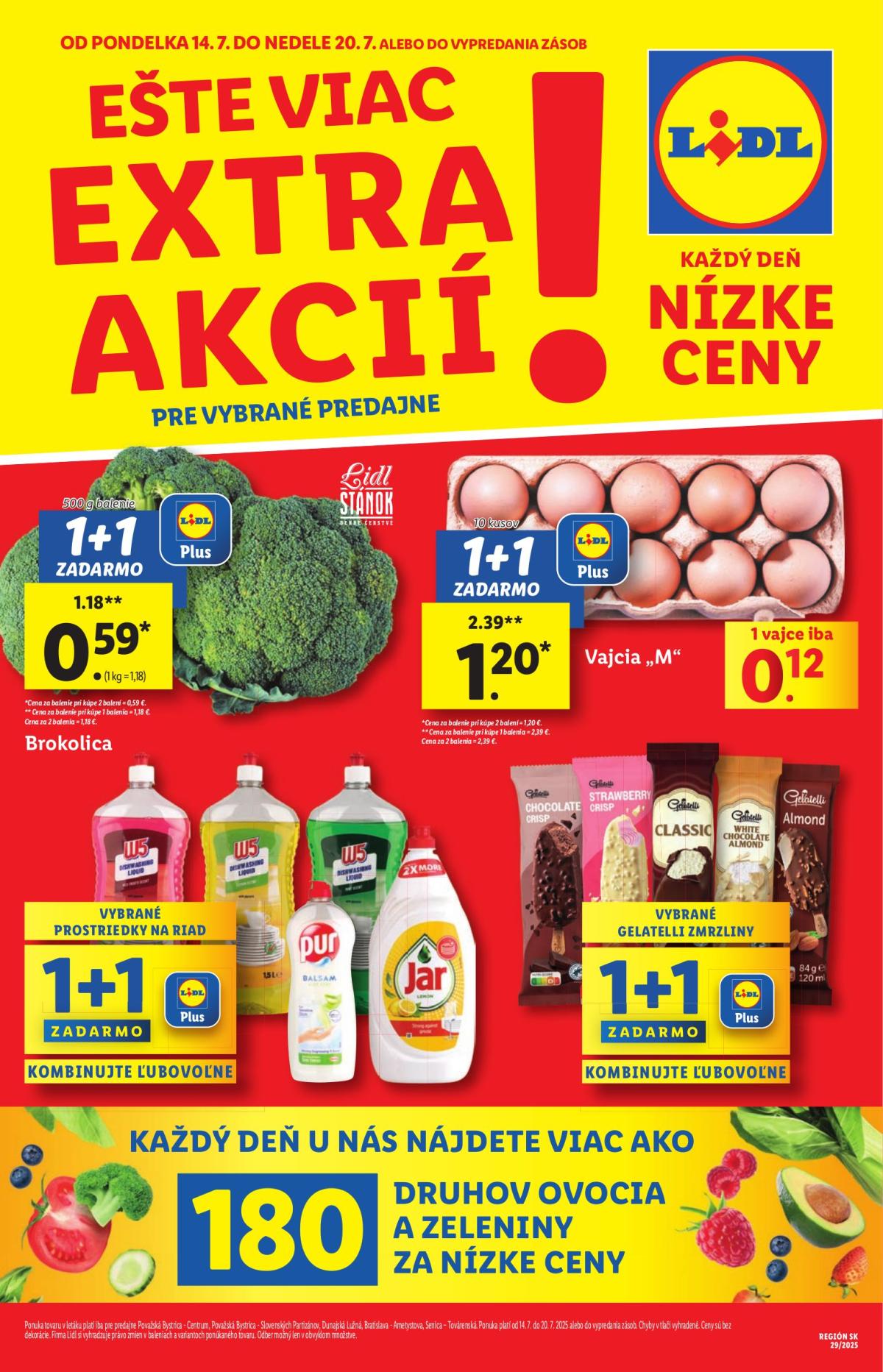Leták Lidl - Špeciálne akcie - vybrané predajne platný od 14.07. do 20.07.