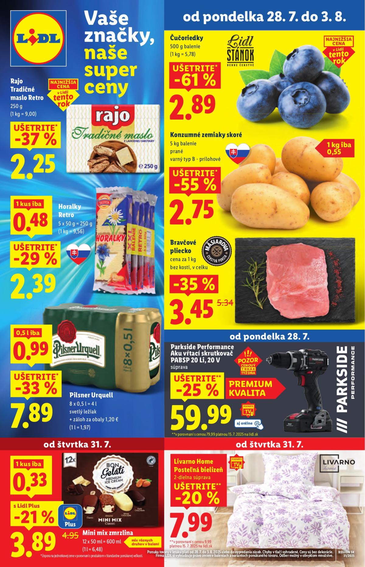 Leták Lidl platný od 28.07. do 03.08.
