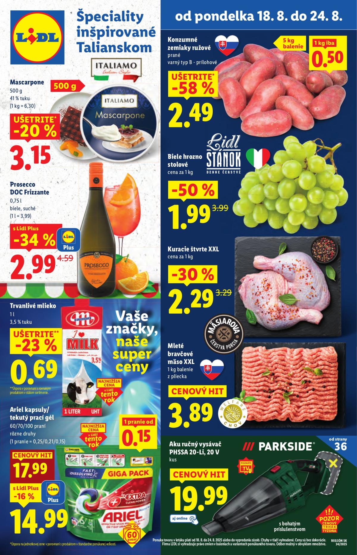 Leták Lidl platný od 18.08. do 24.08.