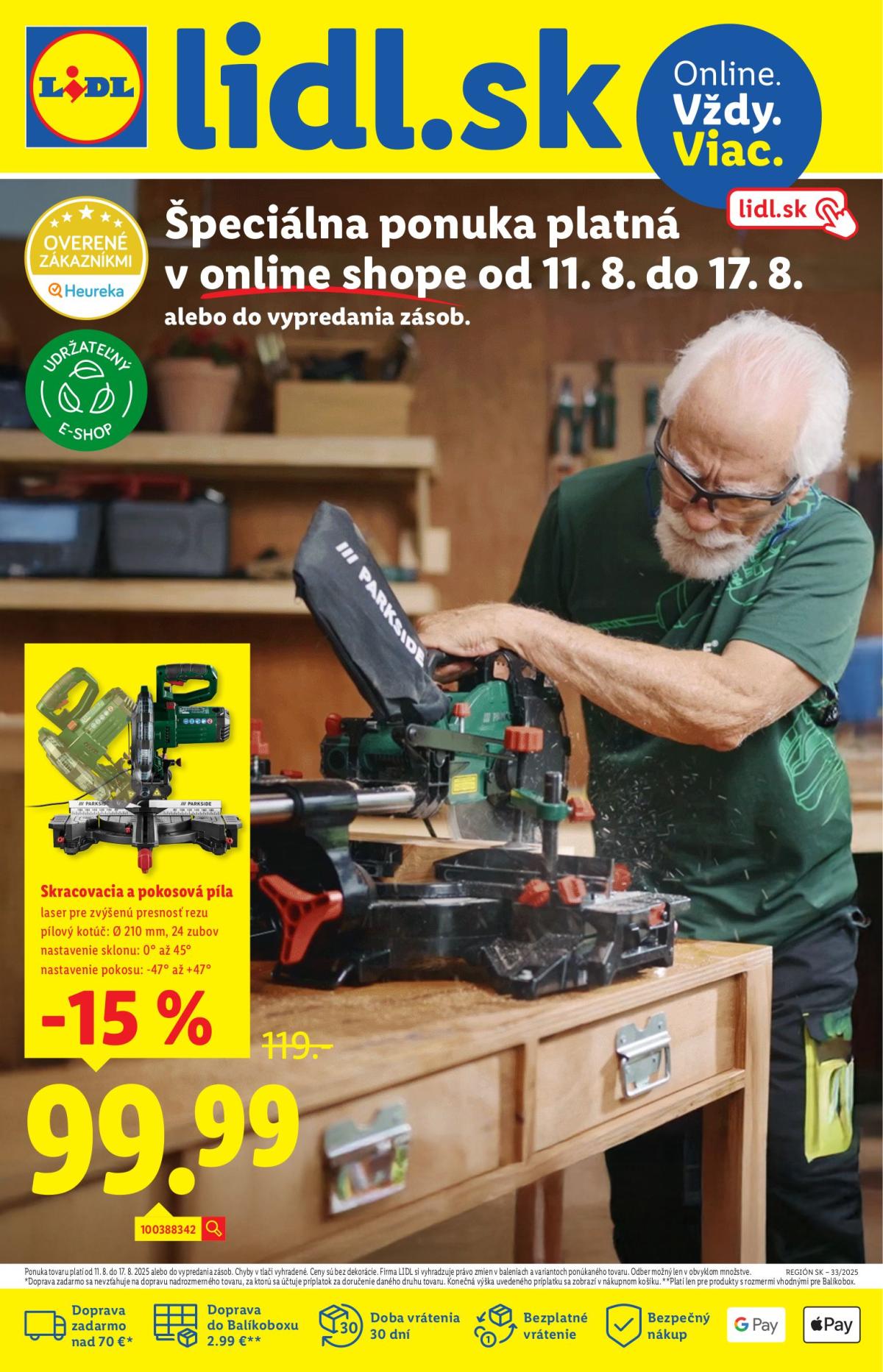 Leták Lidl.sk platný od 11.08. do 17.08.