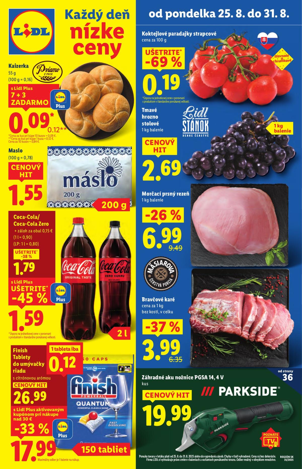 Leták Lidl platný od 25.08. do 31.08.