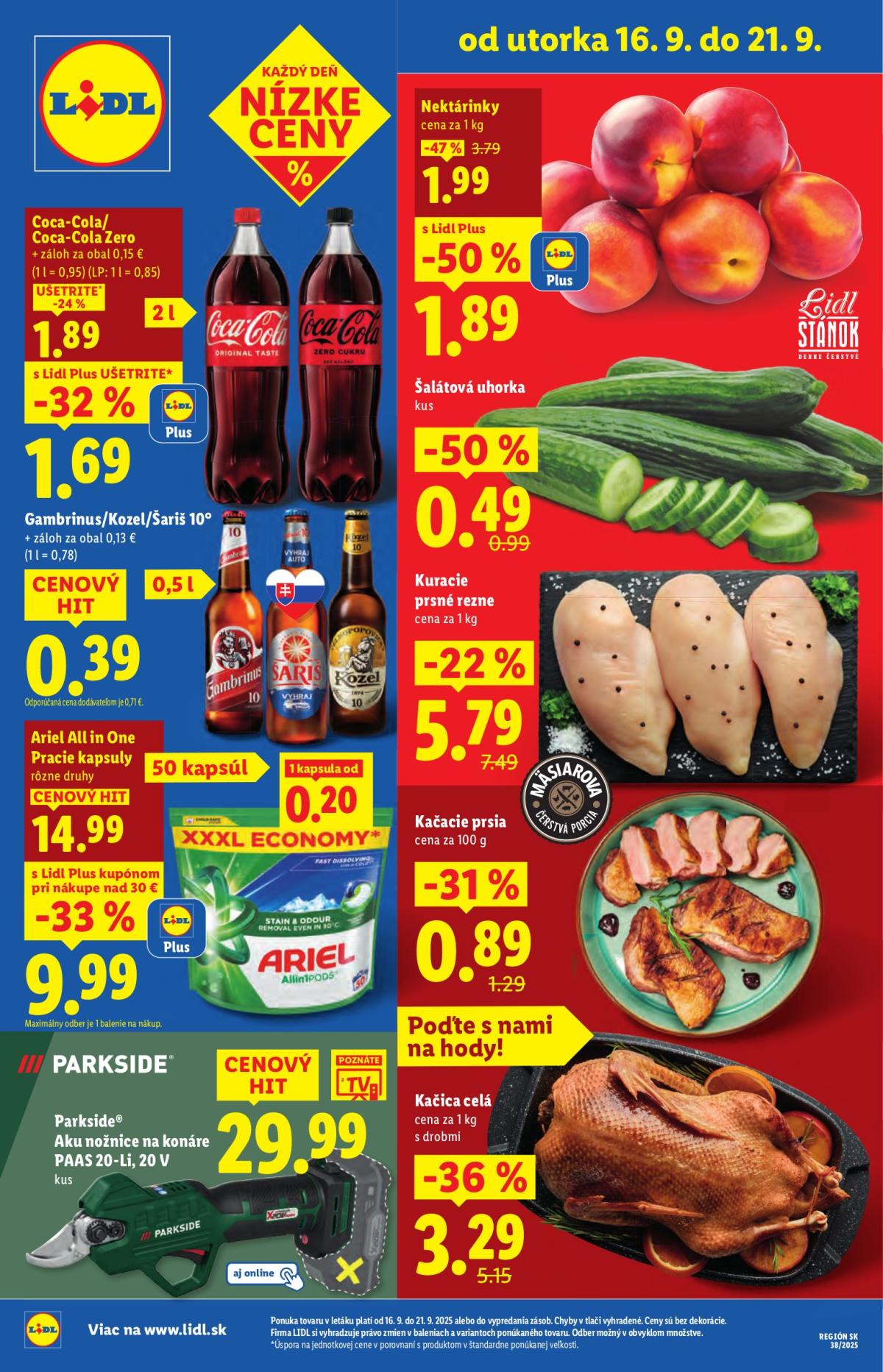 Leták Lidl platný od 16.09. do 21.09.