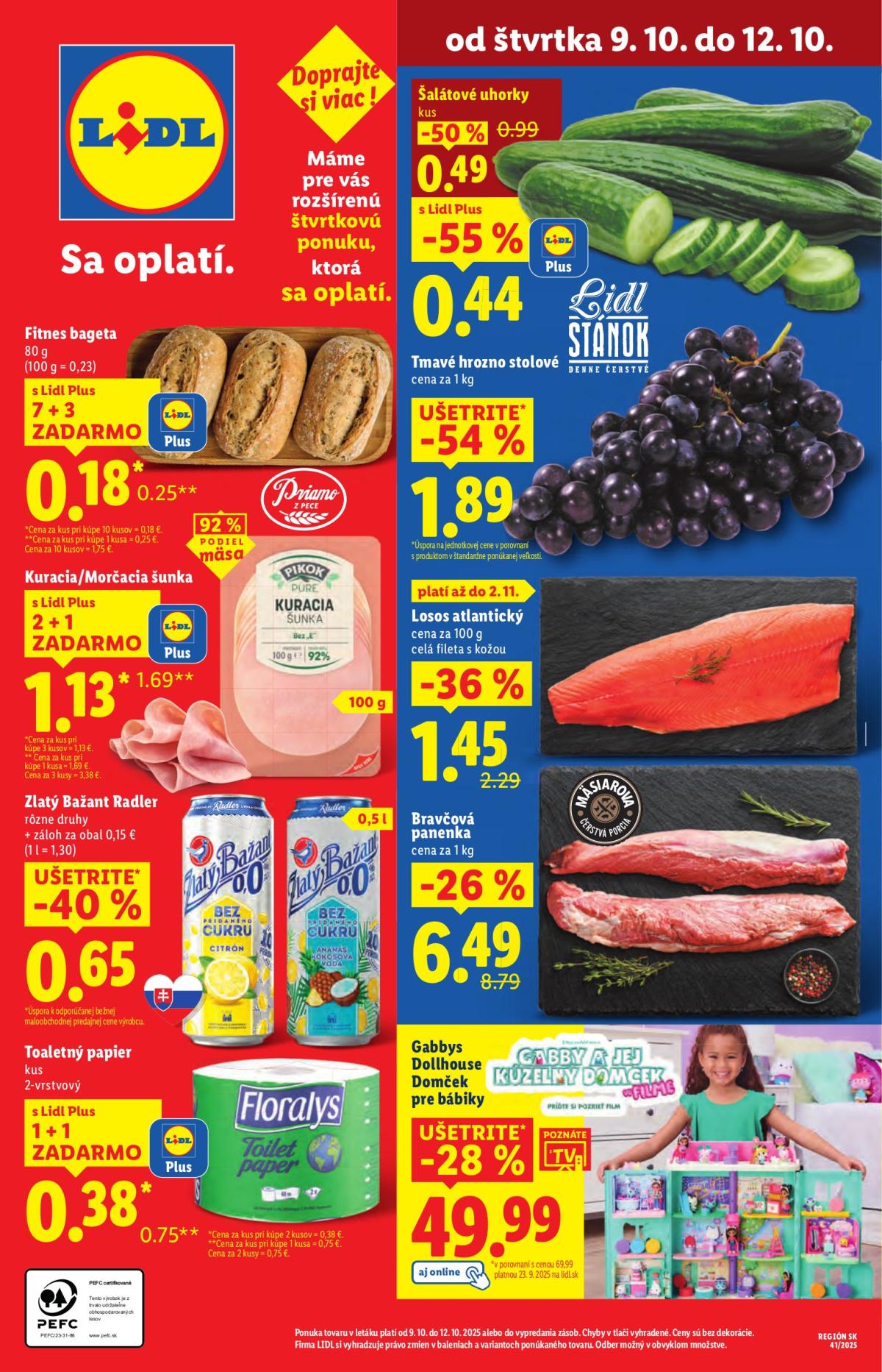 Leták Lidl platný od 09.10. do 12.10.