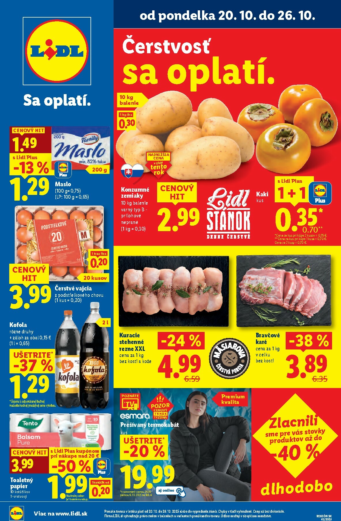 Leták Lidl platný od 20.10. do 26.10.