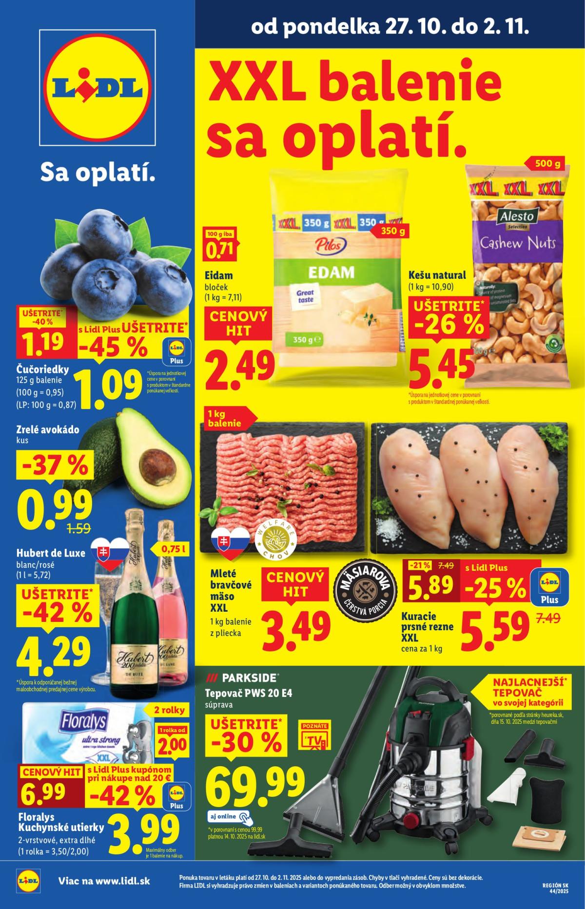 Leták Lidl platný od 27.10. do 02.11.