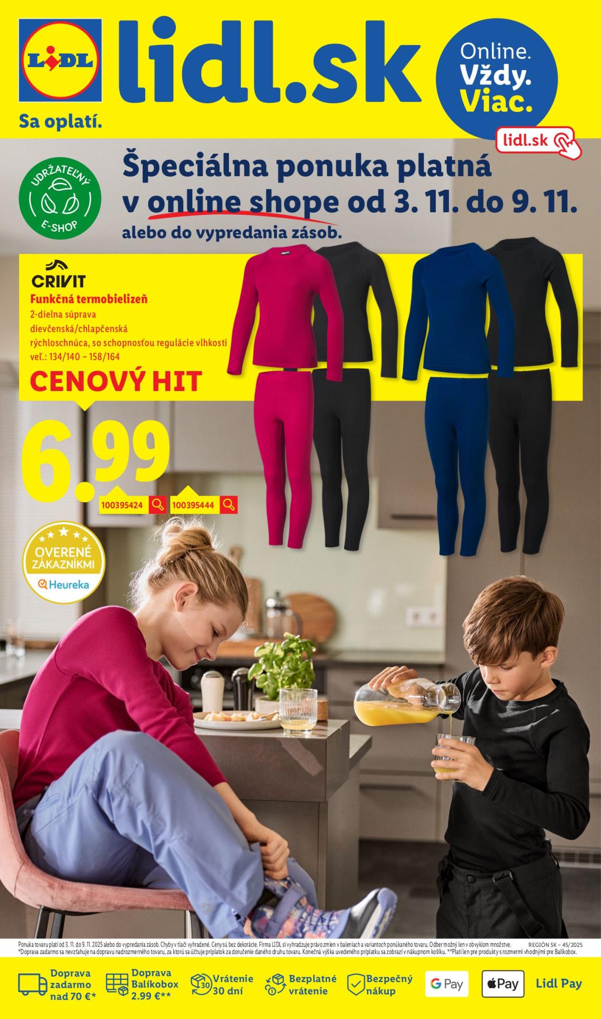 Leták Lidl.sk platný od 03.11. do 09.11.