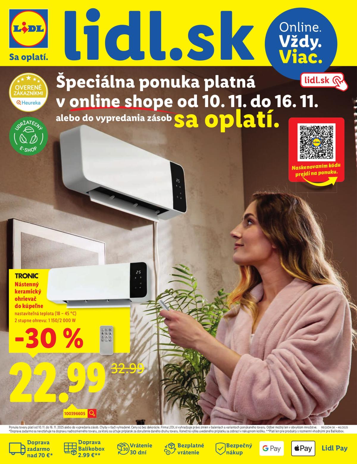 Leták Lidl.sk platný od 10.11. do 16.11.