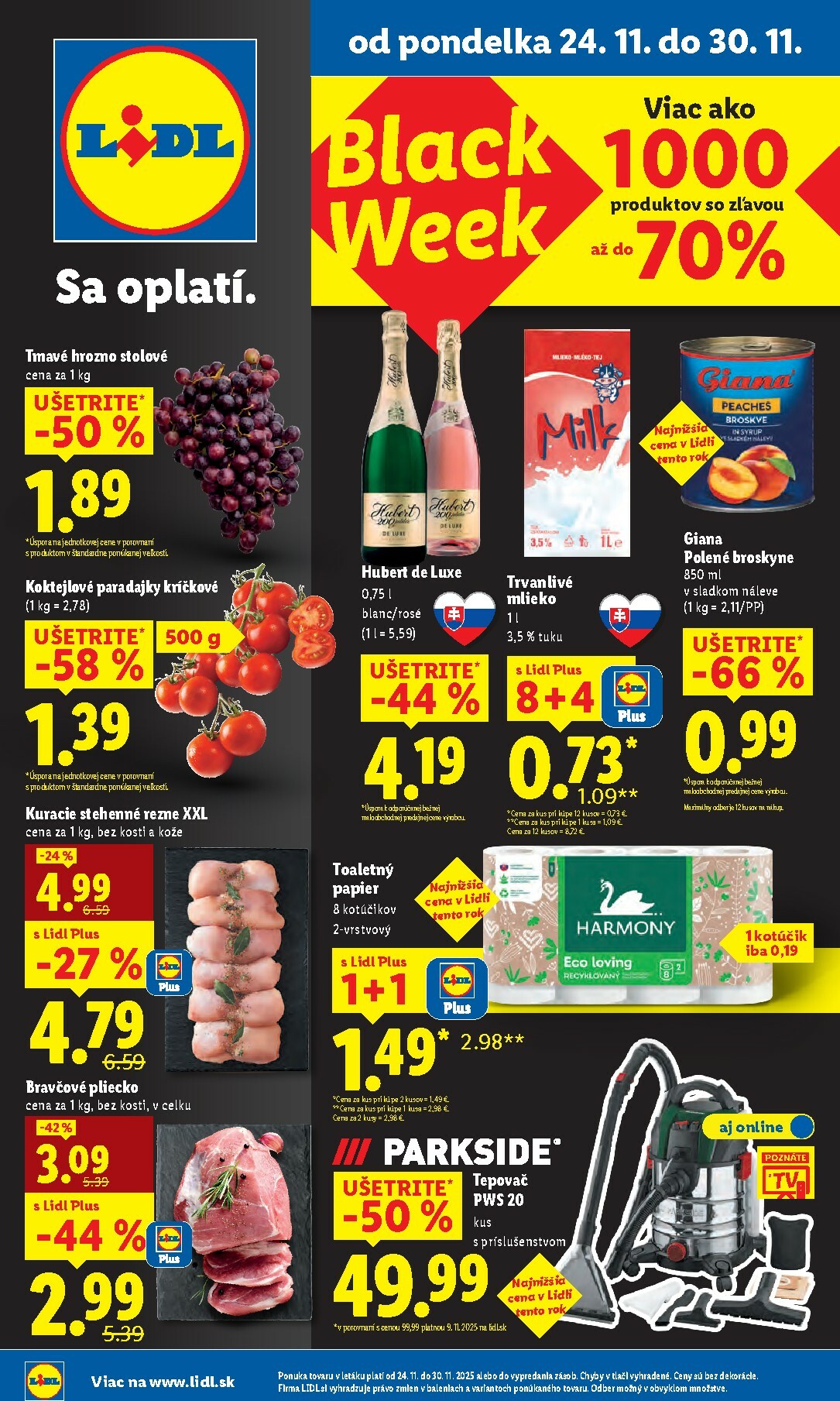 Leták Lidl platný od 24.11. do 30.11.