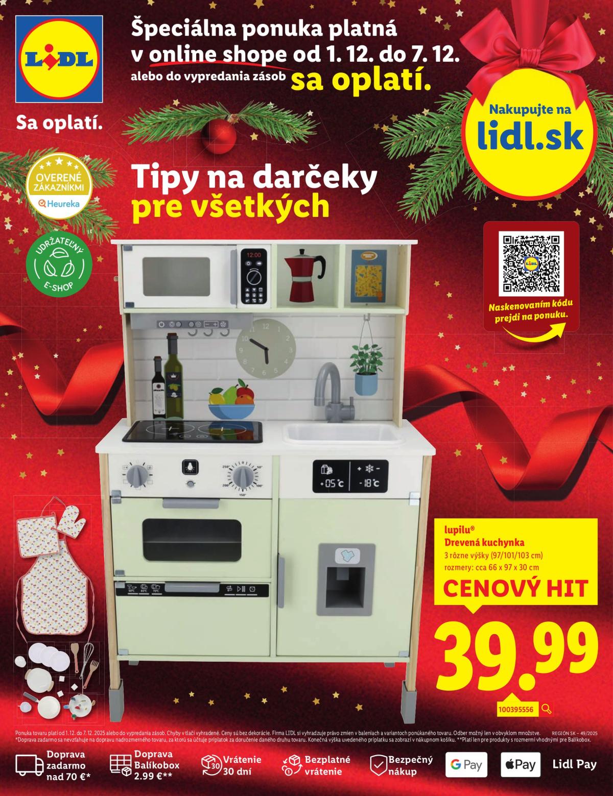 Leták Lidl.sk platný od 01.12. do 07.12.