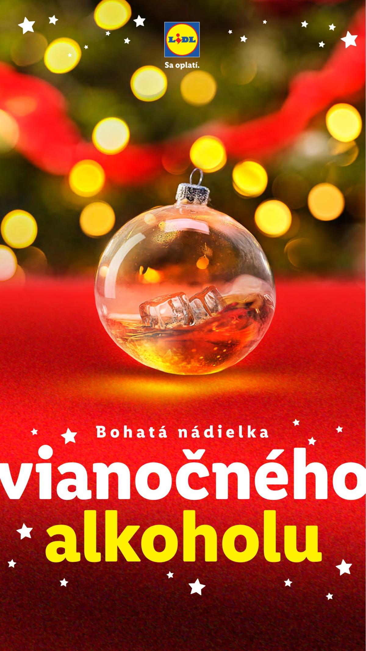 Leták Lidl - Vianočný alkohol platný od 01.12. do 31.01.